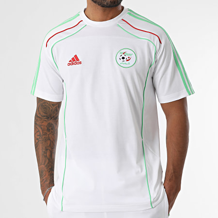 Adidas Sportswear - Ensemble Tee Shirt Et Pantalon Jogging A Bandes Algérie JE5345 JE5342 Blanc